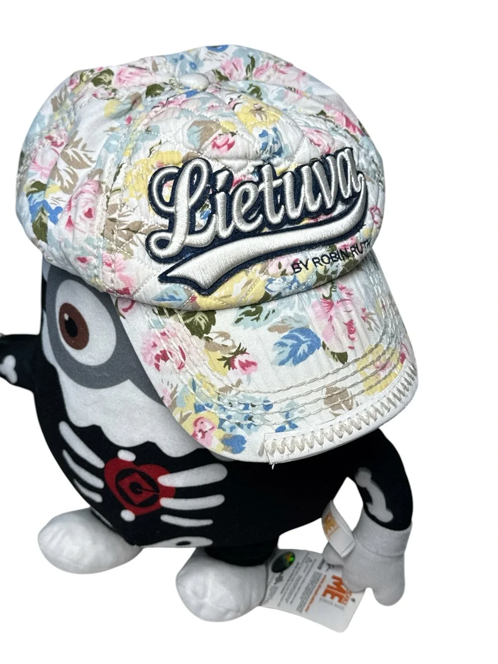 Robin Ruth Floral Quilted Kids Baseball Cap - Pastel Pink, Blue, Yellow, Green